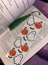 Load image into Gallery viewer, spooky ghost halloween bookmark
