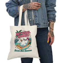 Load image into Gallery viewer, Hot Ghoul Summer Tote Bag — Cute Ghost Beach Reusable Shopping Bag
