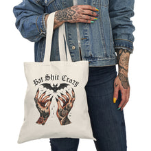 Load image into Gallery viewer, Bat Shit Crazy Tattoo Hands Tote Bag
