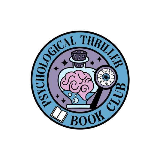 Psychological Thriller Book Club Round Sticker