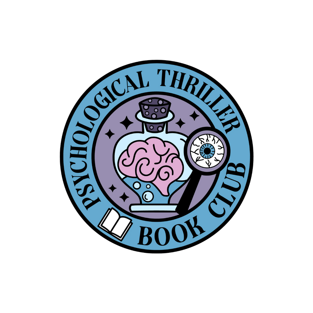Psychological Thriller Book Club Round Sticker