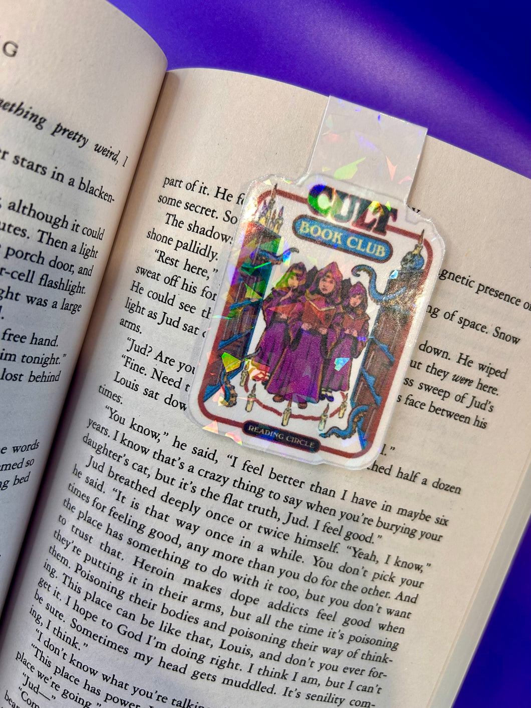 Holographic Cult Book Club Magnetic Bookmark