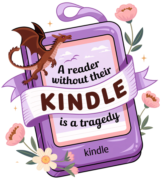 A Reader Without Their Kindle Is A Tragedy Sticker