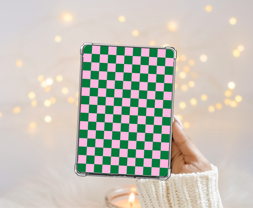 Green and Pink Checkered Insert