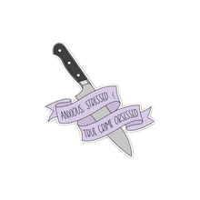 Load image into Gallery viewer, Anxious, Stressed &amp; True Crime Obsessed Sticker
