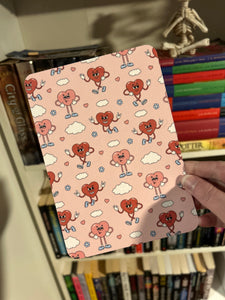 Pink and red heart kindle insert