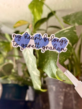Load image into Gallery viewer, My Heart Belongs to Garrett Graham Sticker
