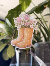 Load image into Gallery viewer, Rain Boots &amp; Flowers
