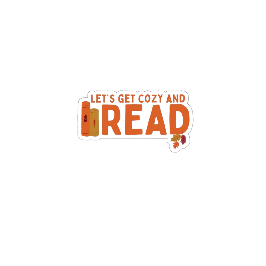 Let's Get Cozy & Read Sticker