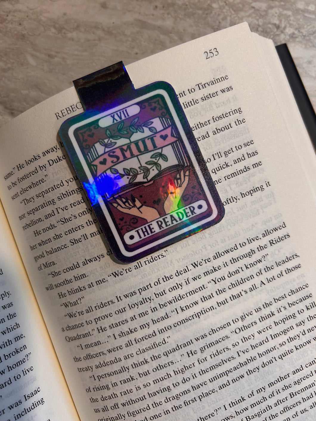 Smut tarot card magnetic bookmark