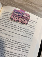 Load image into Gallery viewer, No such thing as to many books magnetic bookmark
