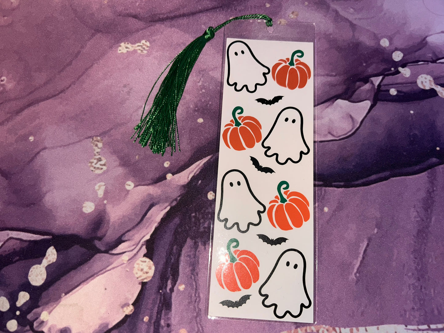 spooky ghost halloween bookmark