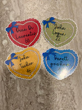 Load image into Gallery viewer, Off Campus Heart Stickers 💙🏒📚
