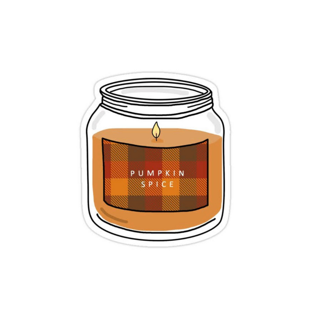 Pumpkin Spice Candle Sticker
