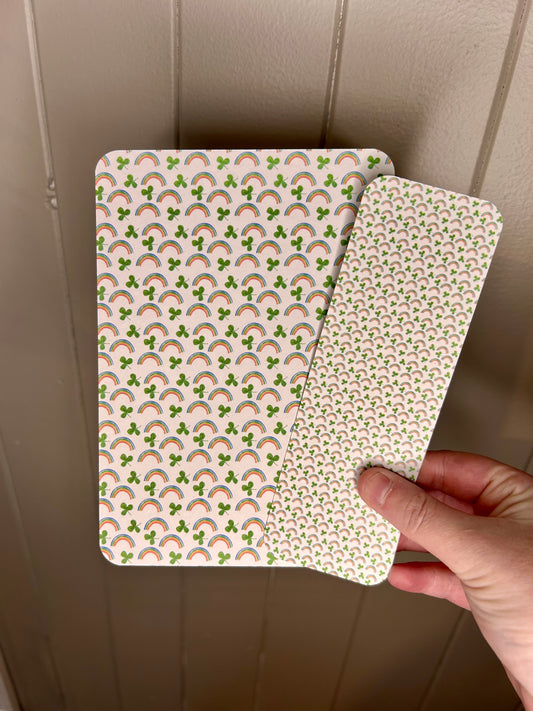 Rainbow And Clovers Kindle Insert & Bookmark Set