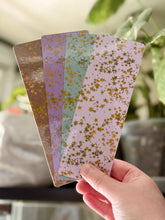 Load image into Gallery viewer, Pastel Gold Star Bookmark Bundle | Set of 4 Laminated Bookmarks
