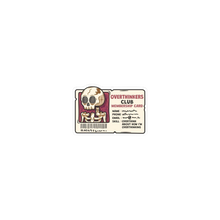 Load image into Gallery viewer, Overthinkers Club Membership Card Sticker
