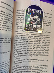 Holographic Fantasy Readers Bookclub Magnetic Bookmark