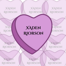 Load image into Gallery viewer, Xaden Riorson candy heart
