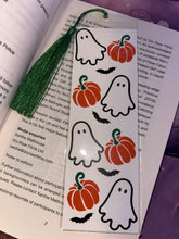 Load image into Gallery viewer, spooky ghost halloween bookmark
