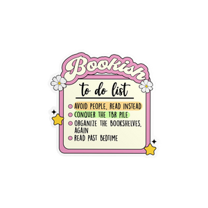 Bookish To Do List Sticker