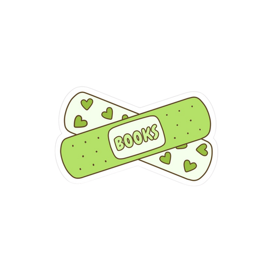 Holographic Books Band Aid Sticker