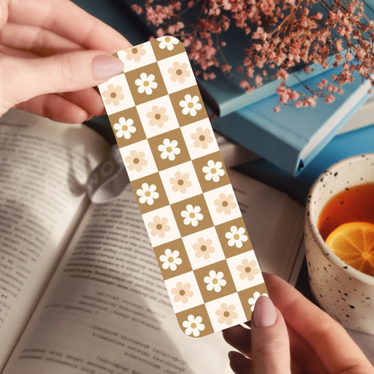 Brown Flower Bookmark