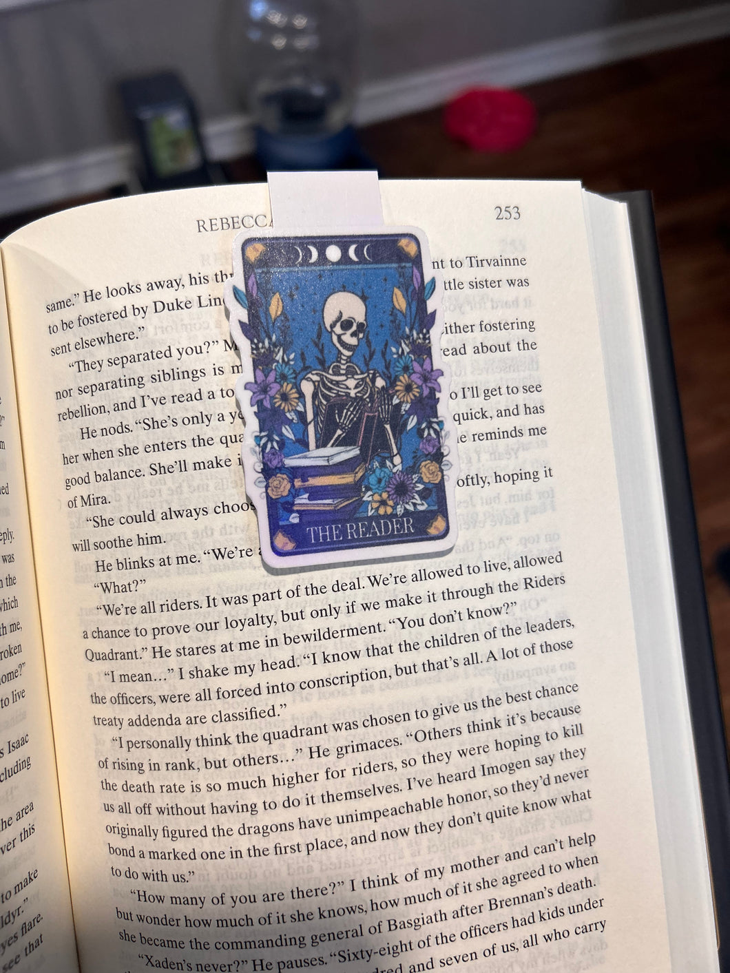 The reader tarot card magnetic bookmark