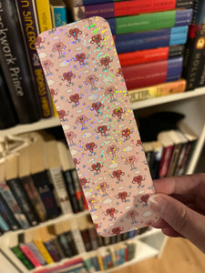 Pink and red heart bookmark