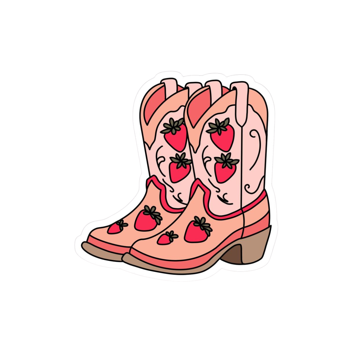 Strawberry Cowboy Book Sticker