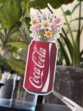 Load image into Gallery viewer, Floral Coca Cola Can
