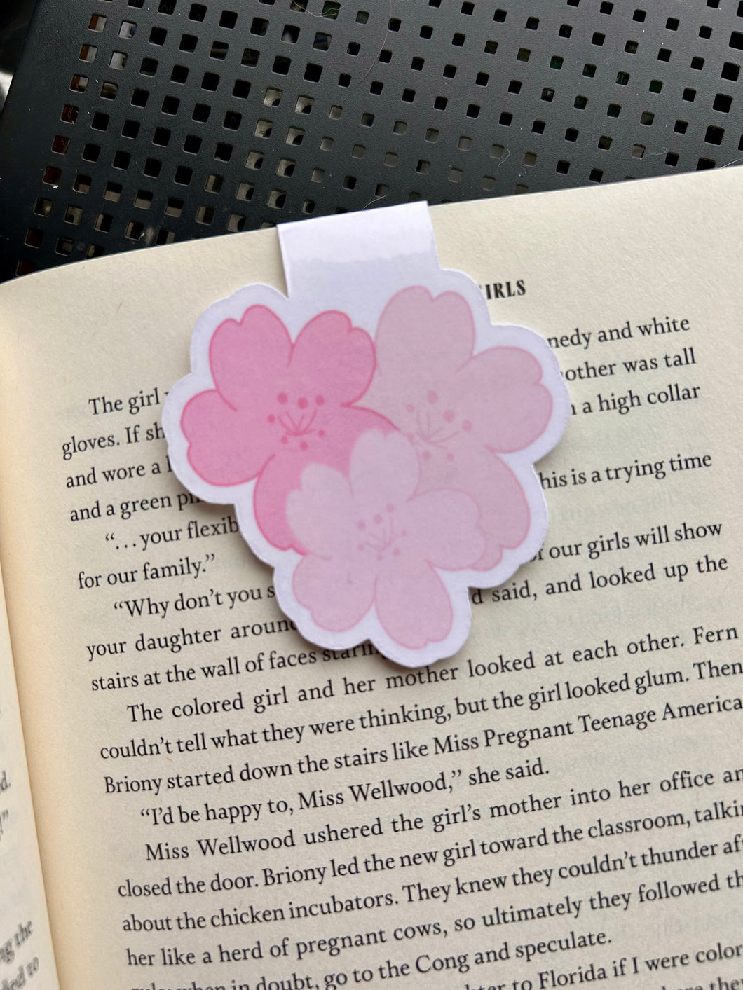 Cherry Blossoms Trio Magnetic Bookmarks
