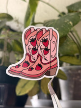 Load image into Gallery viewer, Strawberry Cowboy Boots
