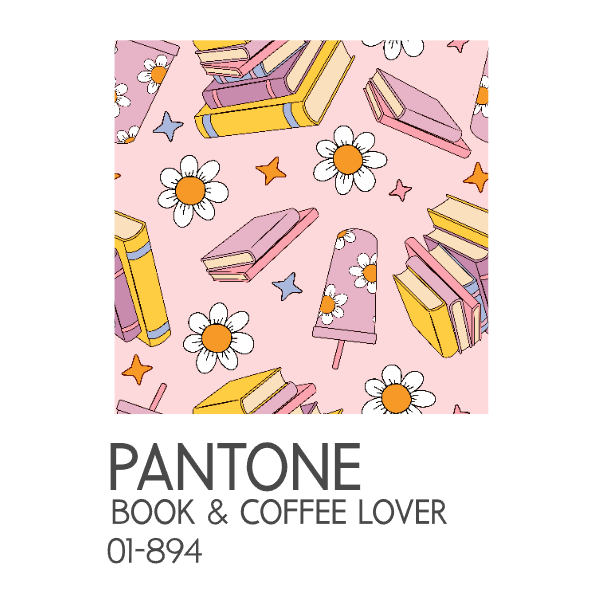 Pantone Book & Coffee Lovers Sticker