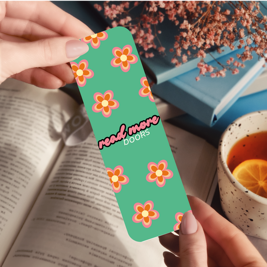 Read More Books Floral Bookmark