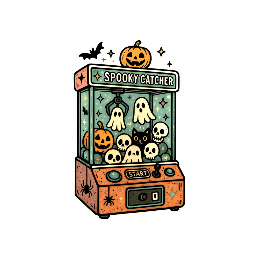 Spooky Claw Machine Sticker