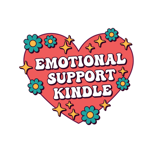 Emotional Support Kindle Heart Sticker