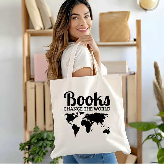 Books Change The World Tote Bag