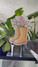 Load and play video in Gallery viewer, Rain Boots &amp; Flowers
