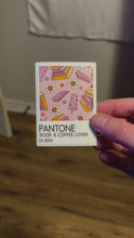 Load and play video in Gallery viewer, Pantone Book &amp; Coffee Lovers Sticker
